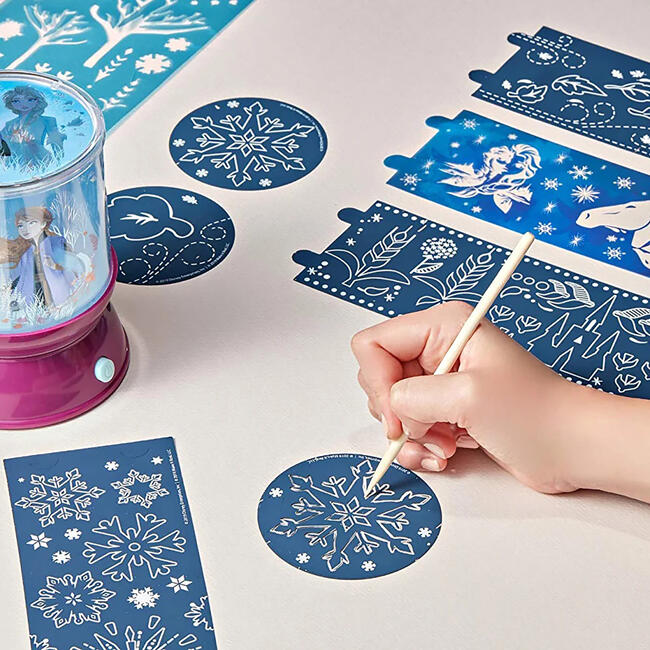 Disney Frozen II: Scratch Art Light Projector - Arts & Crafts - 3