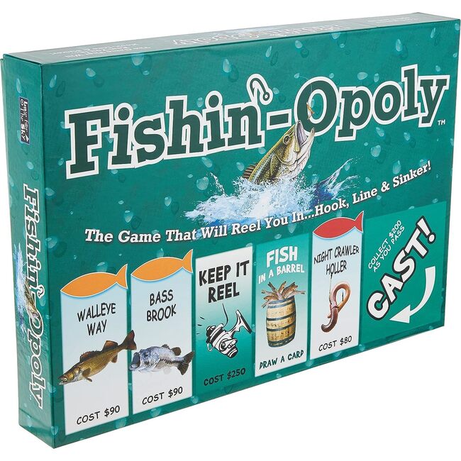 Late for the Sky Fishin'-Opoly Board Game