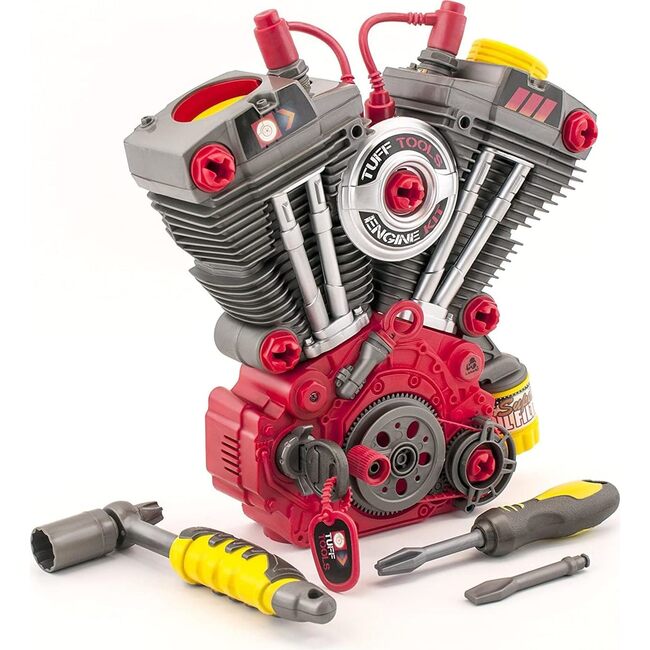 Tuff Tools: Engine Overhaul Pretend Play Toy - 25 Piece Playset w/ Lights & Sounds - Role Play Toys - 1