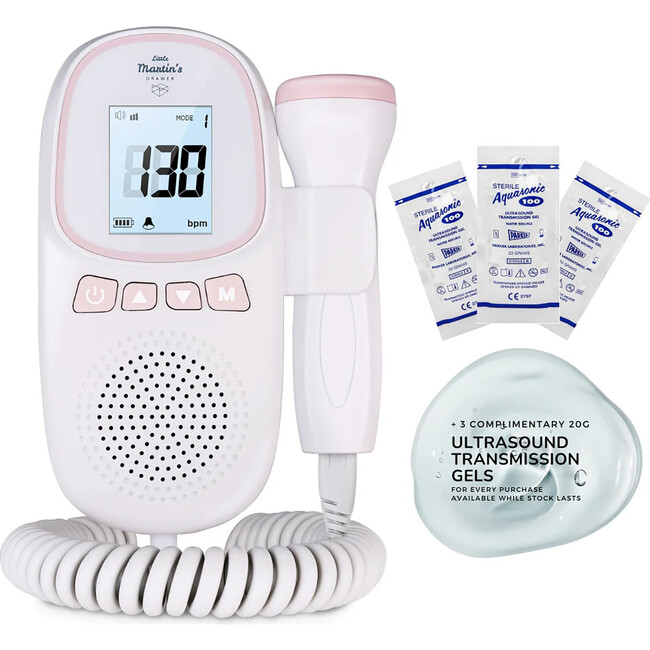Portable Ultrasound Fetal Doppler: Pink