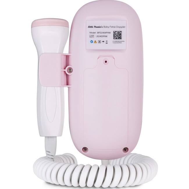 Portable Ultrasound Fetal Doppler: Pink - Belly Oils & Bump Care - 3