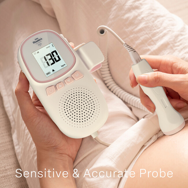 Portable Ultrasound Fetal Doppler: Pink - Belly Oils & Bump Care - 5