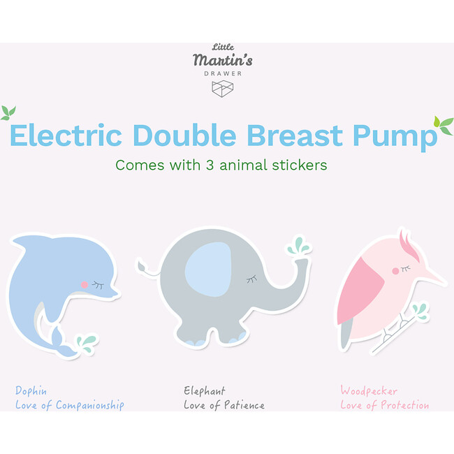 Electric Double Breast Pump: Blue - Lactation Support - 5