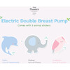 Electric Double Breast Pump: Blue - Lactation Support - 5