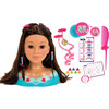 Klein: Hairstyling Head Mia - Pink & Teal, 10.6" Doll Head & 13pc Hair Styling Accessories - Role Play Toys - 1 - thumbnail