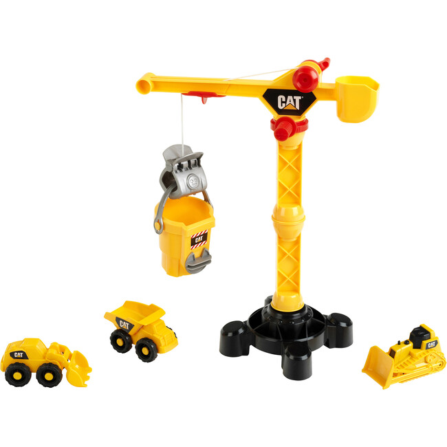 Caterpillar Big 17" Crane & Construction Vehicles Set