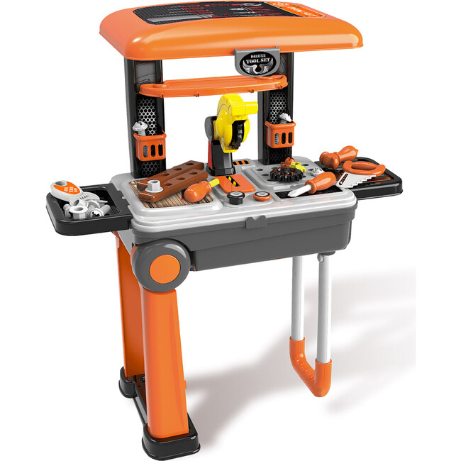 On the Go Carry On Suitcase & Pretend Play Tool Set w/ Accessories