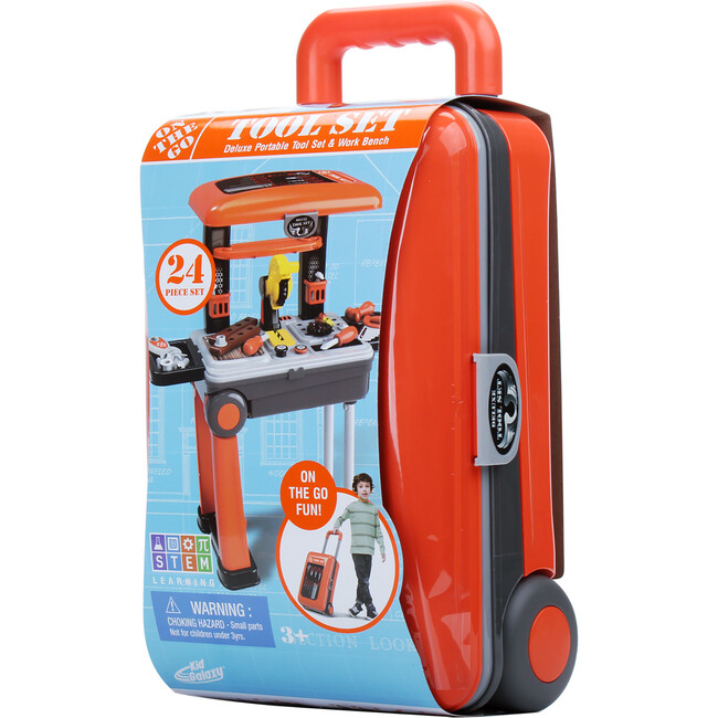 On the Go Carry On Suitcase & Pretend Play Tool Set w/ Accessories - Play Kitchens - 3
