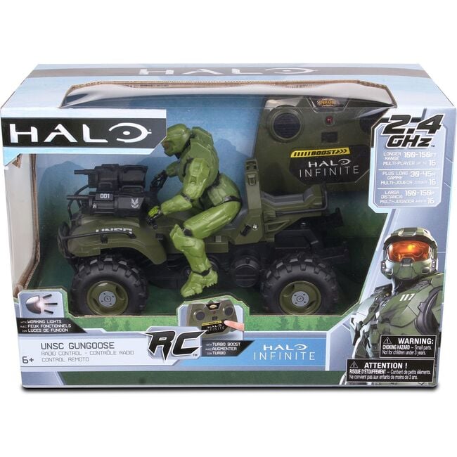 NKOK Halo Infinate Gungoose & Master Chief 2.4 GHz Radio Control - W/ Turbo Boost - Remote Control - 2