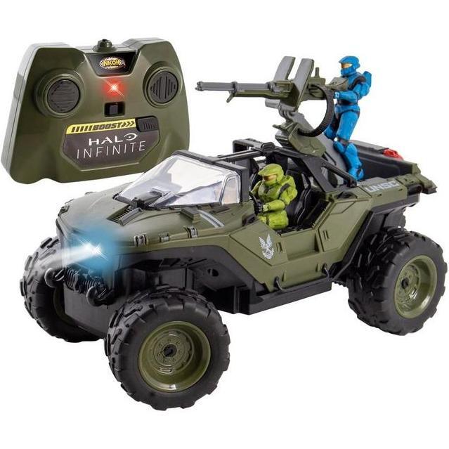 Halo Infinite: Battle Hog UNSC Warthog -w/ Master Chief & Spartan, 2.4 GHz Radio Control w/ Turbo Boost Vehicle - Remote Control - 1