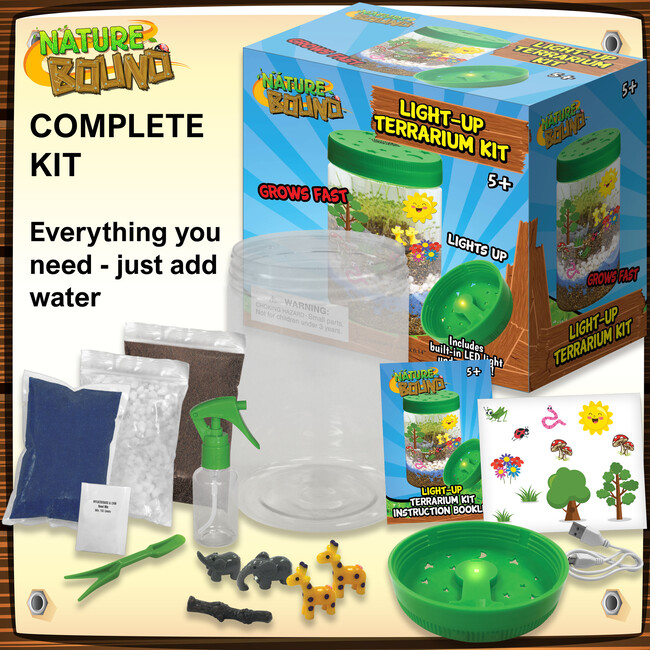 Nature Bound: Light-Up Terrarium Kit - Green - Outdoor Games - 2