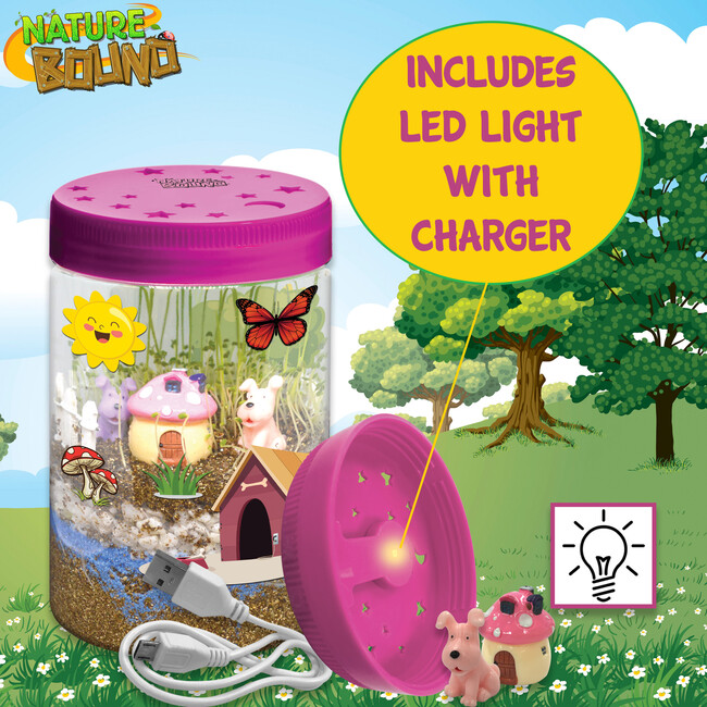 Nature Bound: Light-Up Terrarium Kit - Pink - Outdoor Games - 4