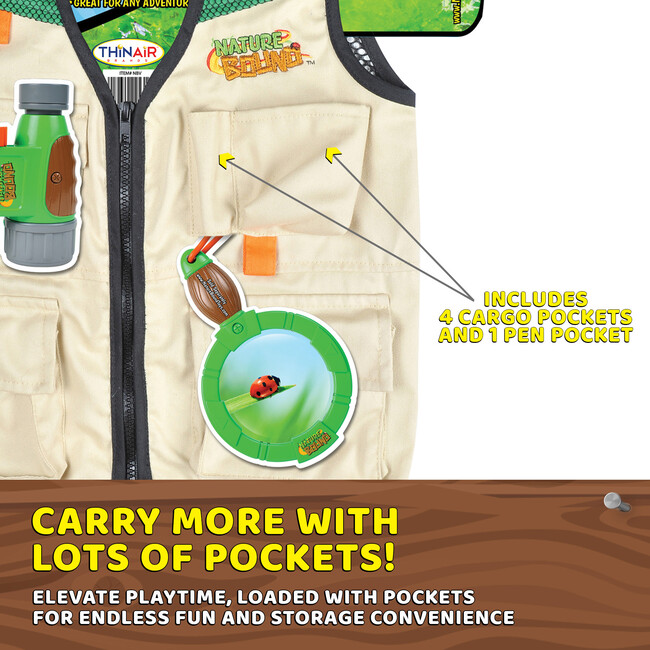 Nature Bound: Cargo Vest - Green & Khaki - Outdoor Games - 6