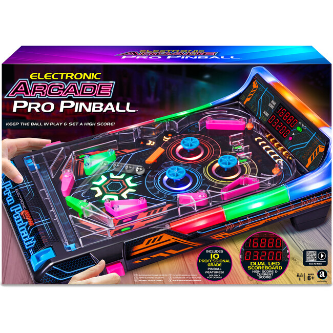 Ambassador Games: Electronic Arcade Pro Pinball - Light & Sound Tabletop Game - Games - 2