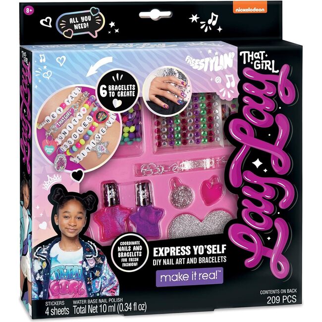 That Girl Lay Lay: Slay All Day Cosmetic Expressions - 12 Piece Make Up & Nail Set