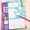 Fashion Design Sketchbook: Blooming Creativity - Includes 90 Stickers & Stencils - Art Supplies - 2