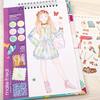 Fashion Design Sketchbook: Blooming Creativity - Includes 90 Stickers & Stencils - Art Supplies - 3