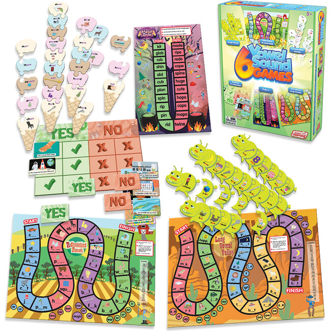 6 Vowel Sound Games Board Game