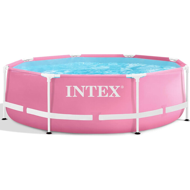 Pink Metal Frame 8' x 30" Above Ground Swimming Pool - Pool - 1
