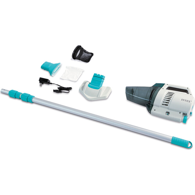 Pool Vacuum w/ 110" Lightweight Aluminum Pole & 2 Brush Heads
