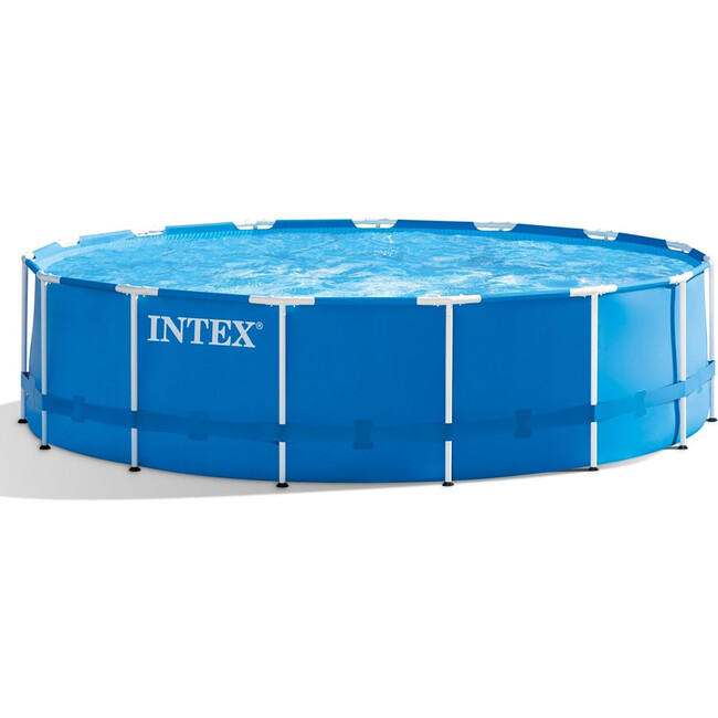 Metal Frame Above Ground Pool with Filter Pump - Pool - 1