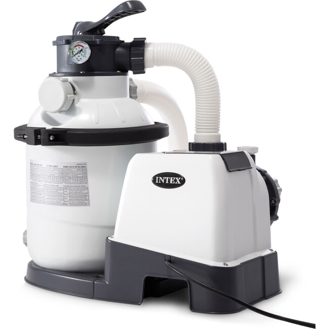 Krystal Clear Sand Filter Pump for Above Ground Pools: 1500 GPH Pump Flow Rate – Improved Circulation and Filtration – Easy Installation