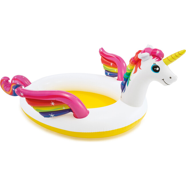 Inflatable Rainbow Mystic Unicorn Spray Kiddie Pool - Pool Floats - 1