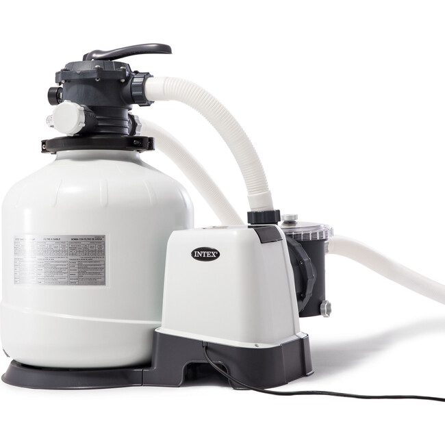 3,000 GPH Above Ground Pool Sand Filter Pump with Auto Timer - Pool Accessories - 1