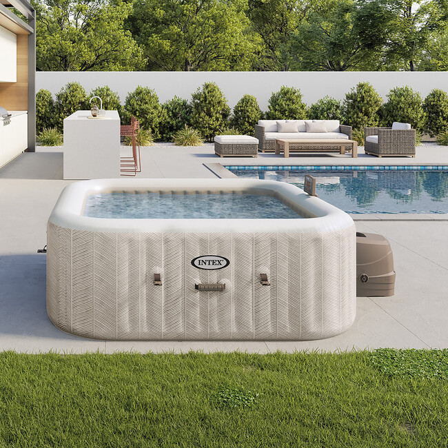 PureSpa: Chevron Deluxe Inflatable Hot Tub Set - 6 Person - Water Toys - 2