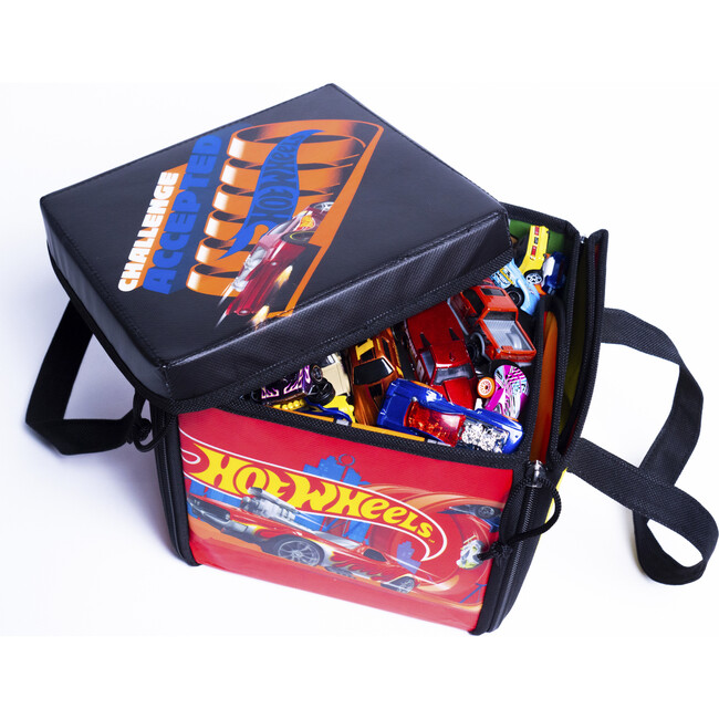 Hot Wheels ZipBin Ramp It Up! Storage Case & Racetrack Playmat/Car Ramp - Playsets - 2