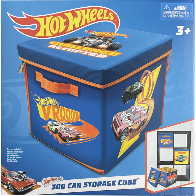 ZipBin Hot Wheels 300 Car Storage Cube & Playmat - Playsets - 3