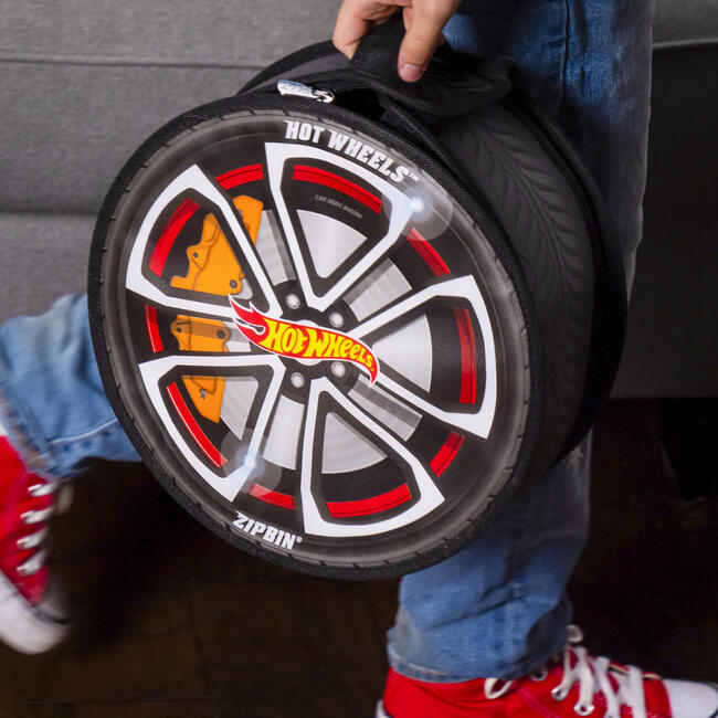 ZipBin Hot Wheels: Wheelie Track Pack Storage Case & Racetrack Mat - Playsets - 6