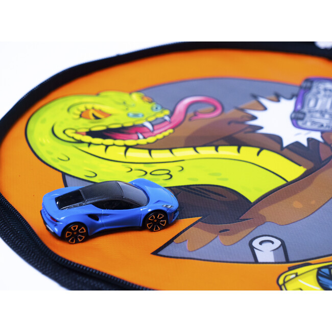ZipBin Hot Wheels: Wheelie Track Pack Storage Case & Racetrack Mat - Playsets - 7