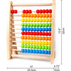 Hape: Rainbow Bead Abacus - Colorful Wooden Counting Toy - Play Kits - 3