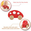 Hape: Mini Van - Red - Wooden Toy Vehicle - Play Kits - 2 - thumbnail