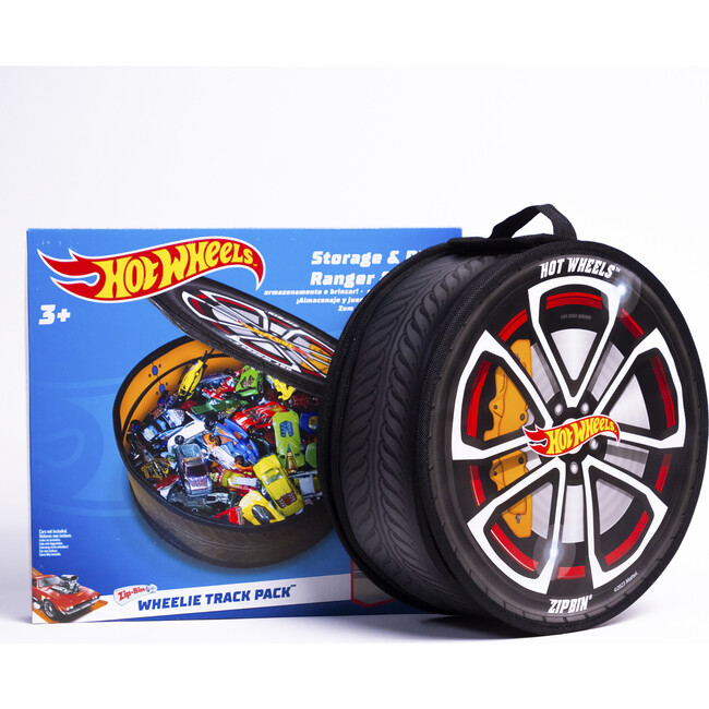 ZipBin Hot Wheels: Wheelie Track Pack Storage Case & Racetrack Mat - Playsets - 9