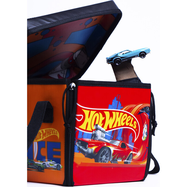 Hot Wheels ZipBin Ramp It Up! Storage Case & Racetrack Playmat/Car Ramp - Playsets - 8