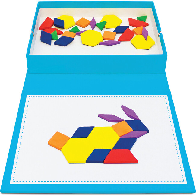 Rainbow Pattern Blocks - Magnetic Activities Learning Set - Books - 3