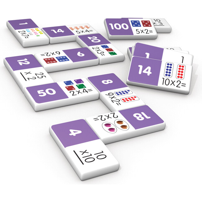Multiplication Dominoes Game Set