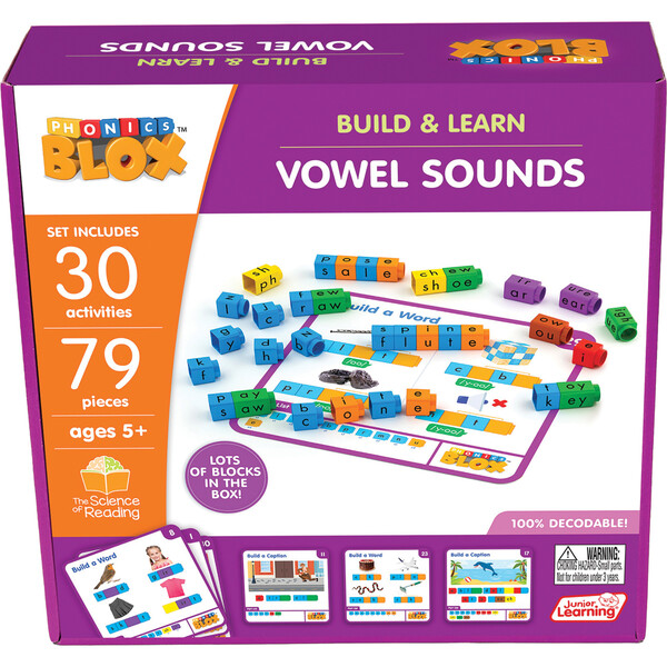 Junior Learning: Rainbow Phonics Blox: Vowel Sounds - Phase 5 - Build ...