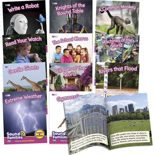 Decodable Readers, Sound Families Consonants Non-Fiction Phase 5.5