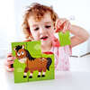 Hape: Farm Animal Block Puzzle - 9pc Wooden Stacking Blocks Puzzle - Puzzles - 2 - thumbnail