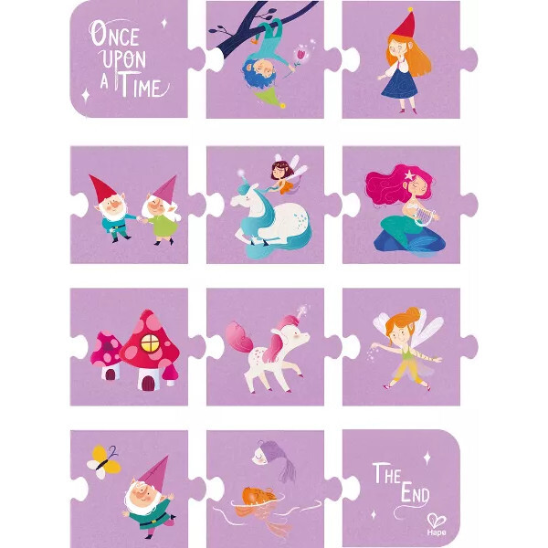 Hape: Fairytale Puzzle - 4 Puzzles In 1, 9-20pcs Each - Puzzles - 2