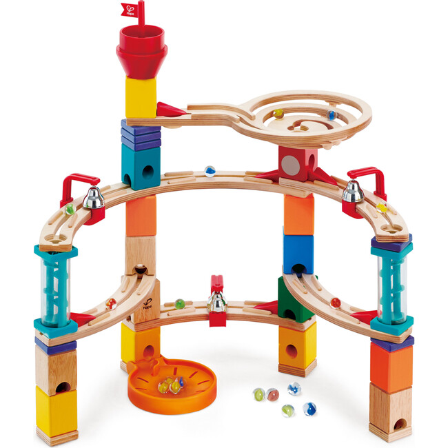 Quadrilla Castle Wooden Marble Run Construction
