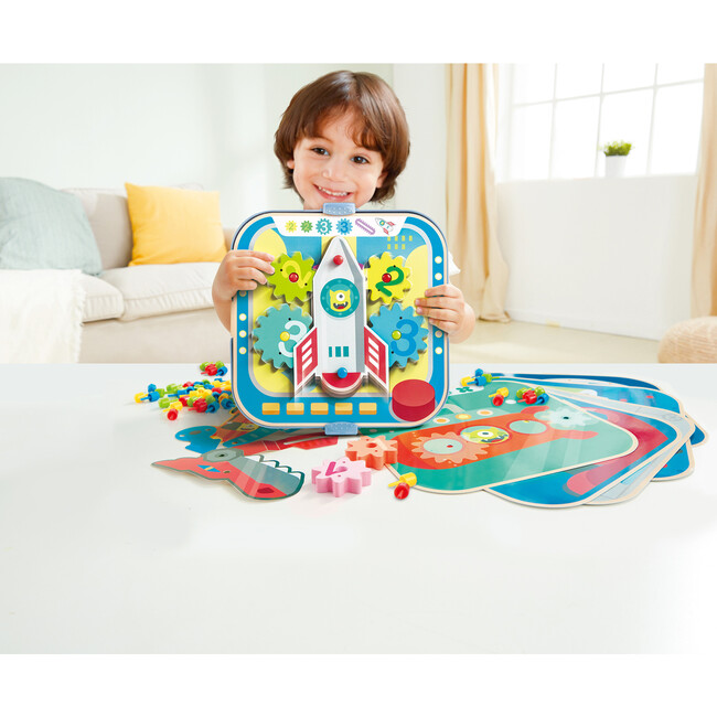 Hape: Cogworks Experimental Playset - STEM Engineering Toy - Play Kits - 6