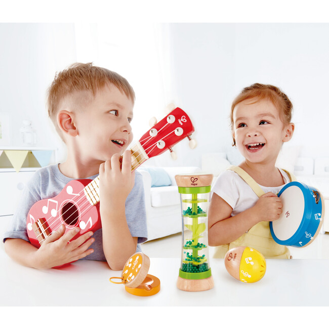 Mini Band Wooden Instrument Set for Toddlers, 5 Pieces - Musical - 2