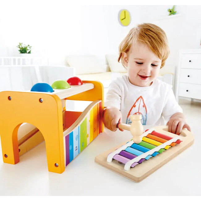 Pound & Tap Bench with Slide Out Xylophone - Woodens - 4