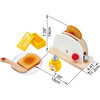 Pop-Up Toaster Set, Kid's Wooden Toy Playset, 7 Pieces - Play Food - 5