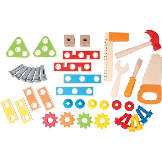 Master Kid's Wooden Workbench, 35 Pieces - Woodens - 3