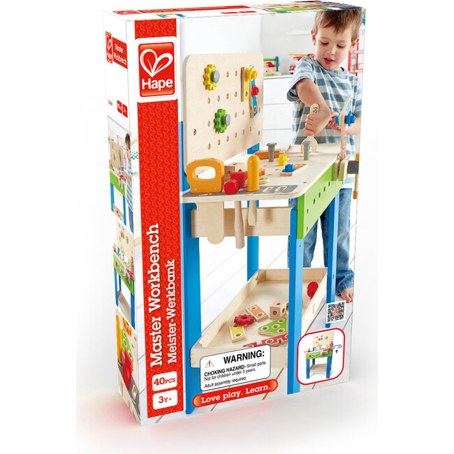 Master Kid's Wooden Workbench, 35 Pieces - Woodens - 6